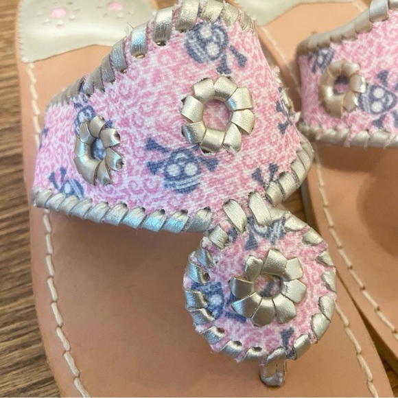 Jack Rogers | Women's Leather Pink Jacks Pirate Thong Sandal in Pink SIZE 7 - Picture 5 of 12